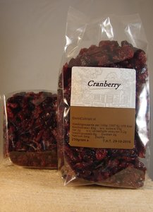 Cranberries gedroogd 225 gr.